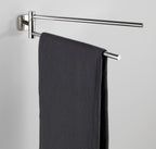 Wenko Handtuchhalter Mezzano mit 2 beweglichen Armen, Handtuchstange aus rostfreiem Edelstahl