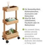 Wenko Regal Mod. Tortona aus Bambus, 3 Ablagen