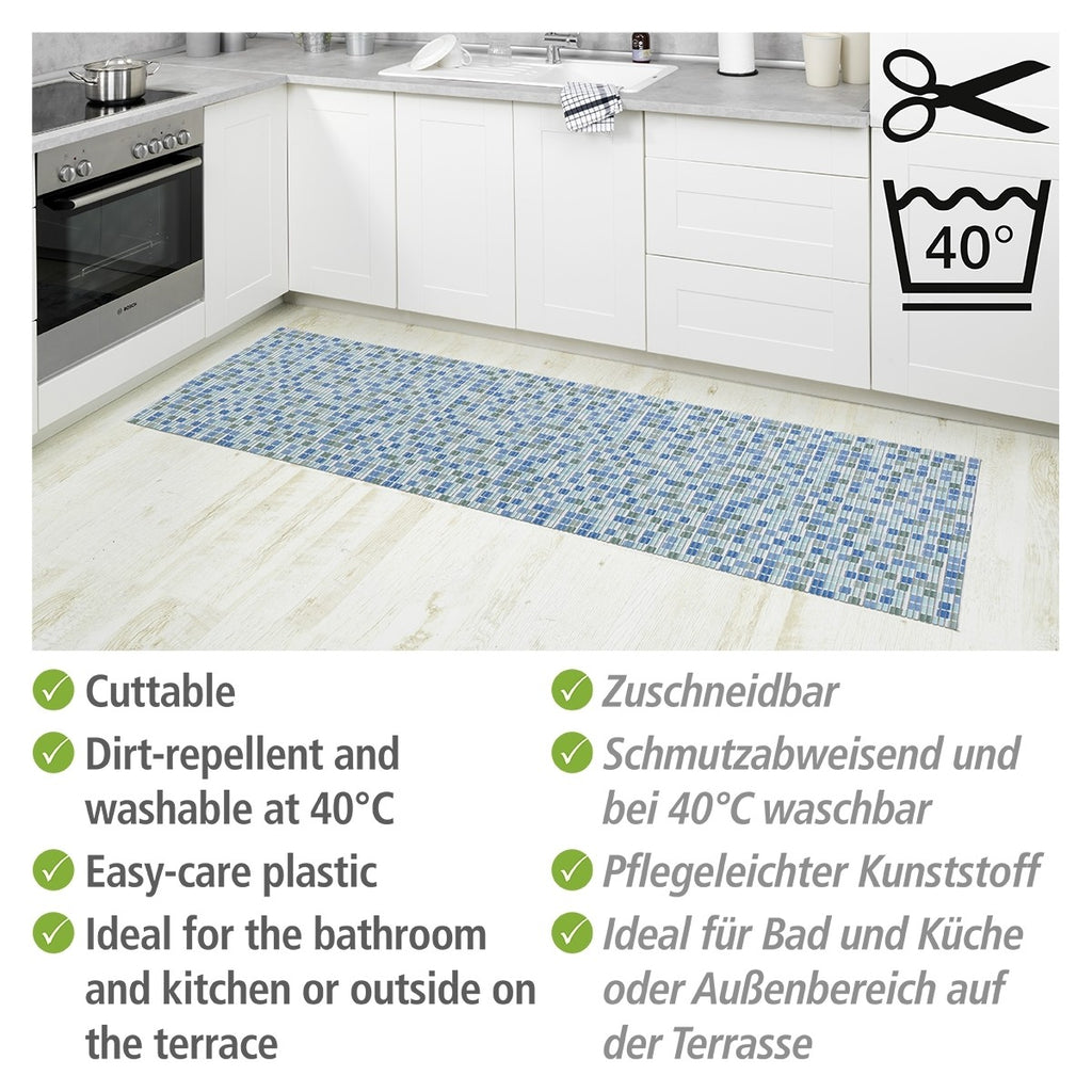Wenko Badematte Mosaic, 65 x 200 cm, Weichschaummatte