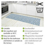 Wenko Badematte Mosaic, 65 x 200 cm, Weichschaummatte