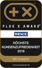 Wenko WC-Sitz Vorno Neo Taupe, Toilettensitz mit Absenkautomatik, Schnellbefestigung, aus antibakteriellem, stabilem Duroplast