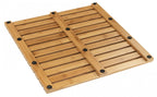 Wenko Baderost Mod. Indoor & Outdoor Bambus, 50 x 50 cm, mit rutschhemmender Unterseite