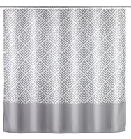 Wenko Anti-Schimmel Duschvorhang Echo, Textil (Polyester), 180 x 200 cm, waschbar