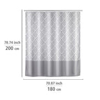 Wenko Anti-Schimmel Duschvorhang Echo, Textil (Polyester), 180 x 200 cm, waschbar