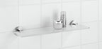 Glas Wandablage Mod. Bosio matt Edelstahl rostfrei