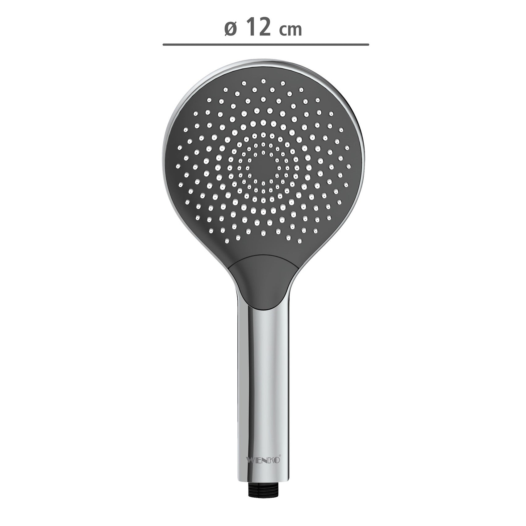 Wenko Duschkopf Watersaving Chrom, Ø 12 cm