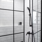 Wenko Duschkopf Watersaving Ø 110 cm 3 Funktionen, Universal-Handbrause, Ø 11 cm, 3 Strahlarten