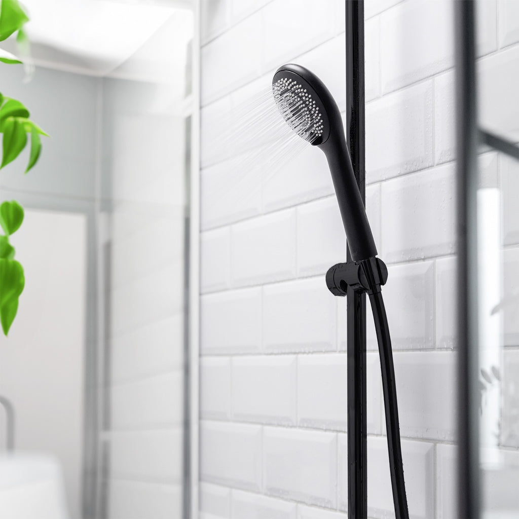Wenko Duschkopf Watersaving Ø 110 cm 3 Funktionen, Universal-Handbrause, Ø 11 cm, 3 Strahlarten