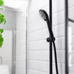 Wenko Duschkopf Watersaving Ø 110 cm 3 Funktionen, Universal-Handbrause, Ø 11 cm, 3 Strahlarten