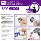 Wenko UV-Loc® Toilettenpapierhalter Mod. Maribor, Befestigen ohne Bohren mit innovativem Klebesystem
