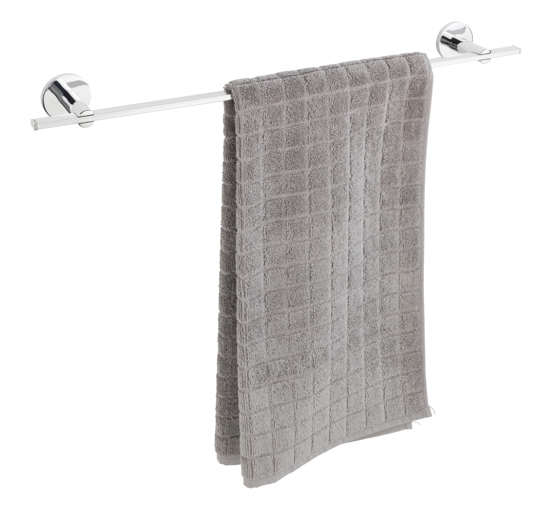 Wenko UV-Loc® Badetuchstange Uno Mod. Isera 60 cm, Befestigen ohne Bohren mit innovativem Klebesystem