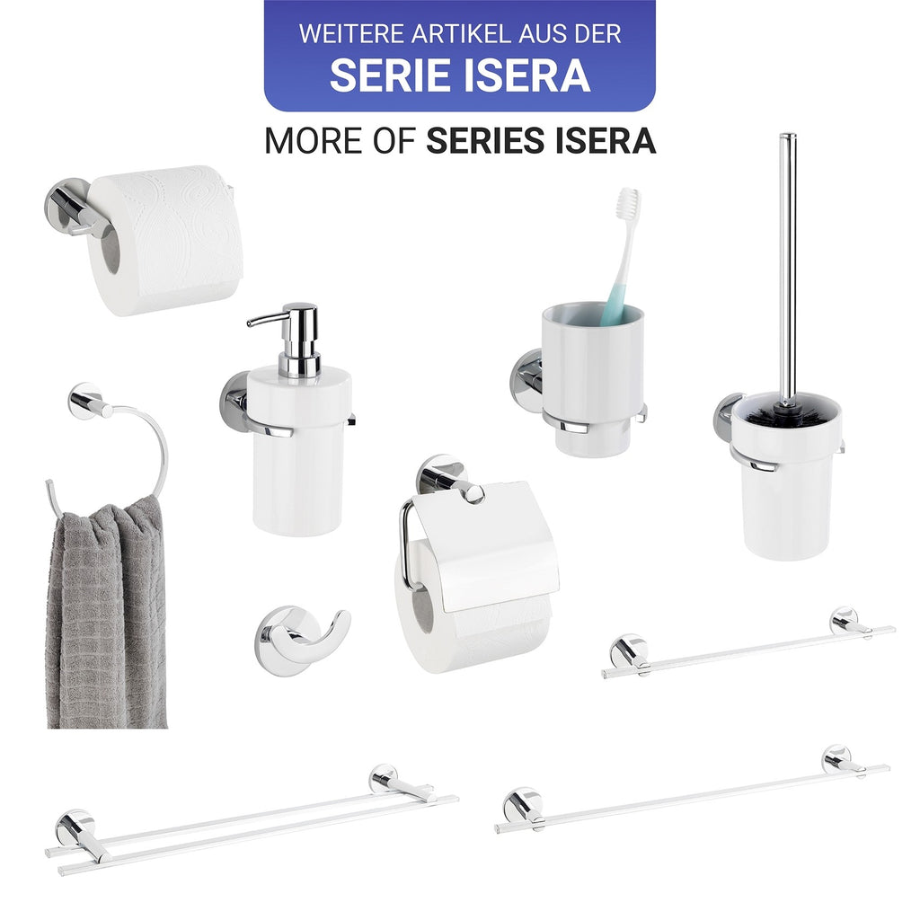 Wenko UV-Loc® WC-Garnitur Mod. Isera, Befestigen ohne Bohren mit innovativem Klebesystem