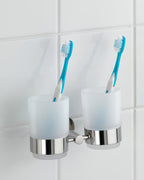 Zahnputzbecherhalter Duo Mod. Bosio rostfrei