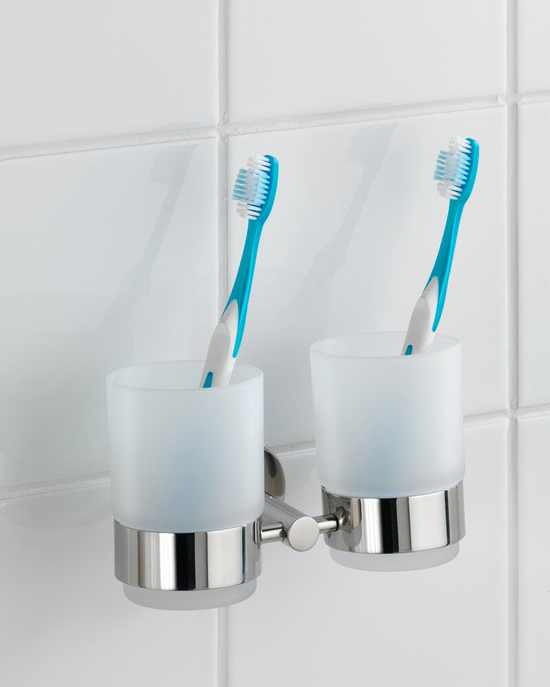 Zahnputzbecherhalter Duo Mod. Bosio rostfrei