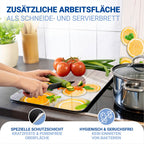 Wenko Herdabdeckplatte Universal Mod. Zitronen, 2er Set, für alle Herdarten geeignet