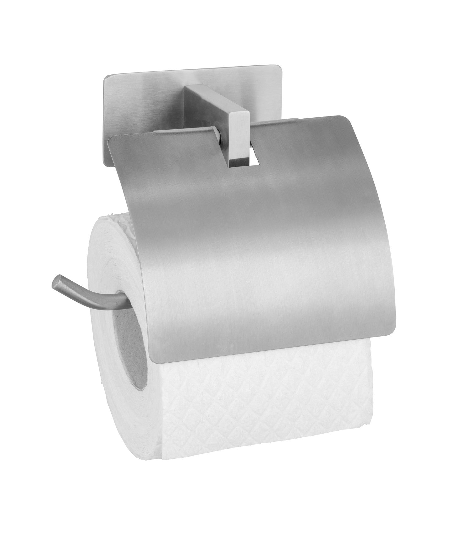 Wenko Turbo-Loc® Toilettenpapierhalter mit Deckel Mod. Genova Matt, Befestigen ohne Bohren