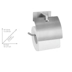 Wenko Turbo-Loc® Toilettenpapierhalter mit Deckel Mod. Genova Matt, Befestigen ohne Bohren