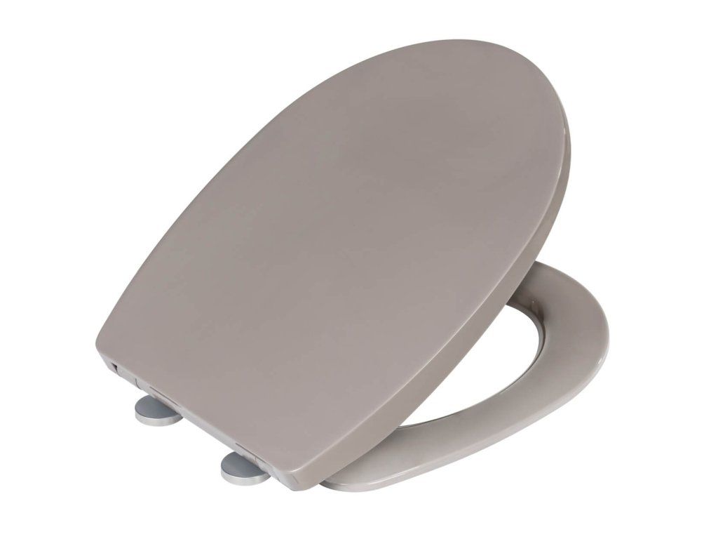 Selbstschließender Toilettensitz Tilos taupe, Easy Close Thermoplast