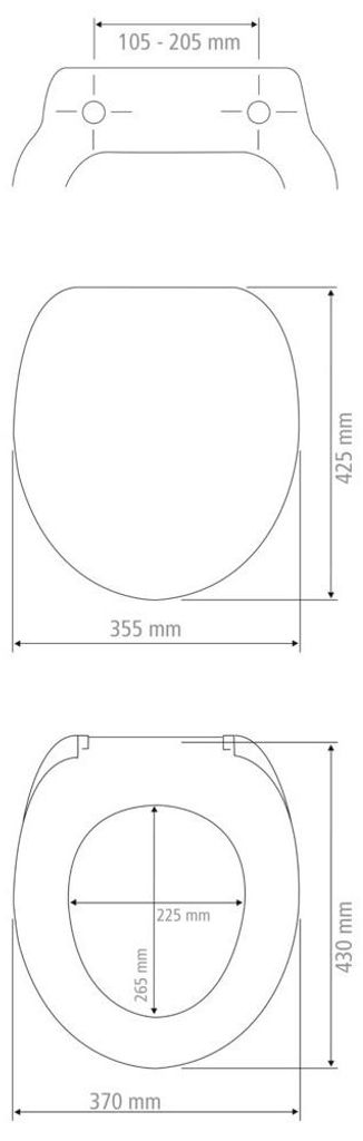 WENKO WC Sitz Toilettensitz Klobrille Absenkautomatik Fix-Clip Holz MDF
