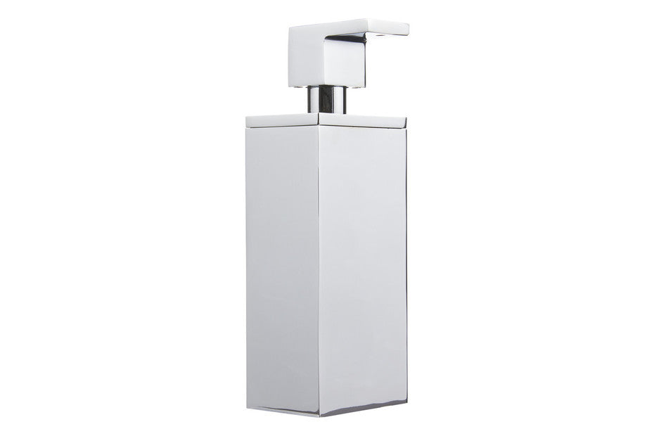 Haceka Seifenspender Edge Rechteckig Metall Chrom | 15.7 × 9.3 × 5.8 cm