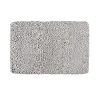 WENKO Badteppich Belize Grau 55x65cm Badematte Rutschfest Mikrofaser Badvorleger