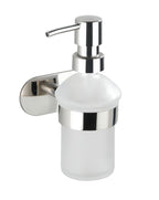 Turbo-Loc® Edelstahl Seifenspender Mod. Orea Shine Flüssigseifen-Spender, Befestigen ohne bohren, ca. 200 ml