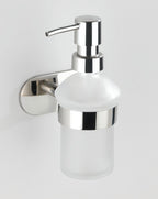 Turbo-Loc® Edelstahl Seifenspender Mod. Orea Shine Flüssigseifen-Spender, Befestigen ohne bohren, ca. 200 ml