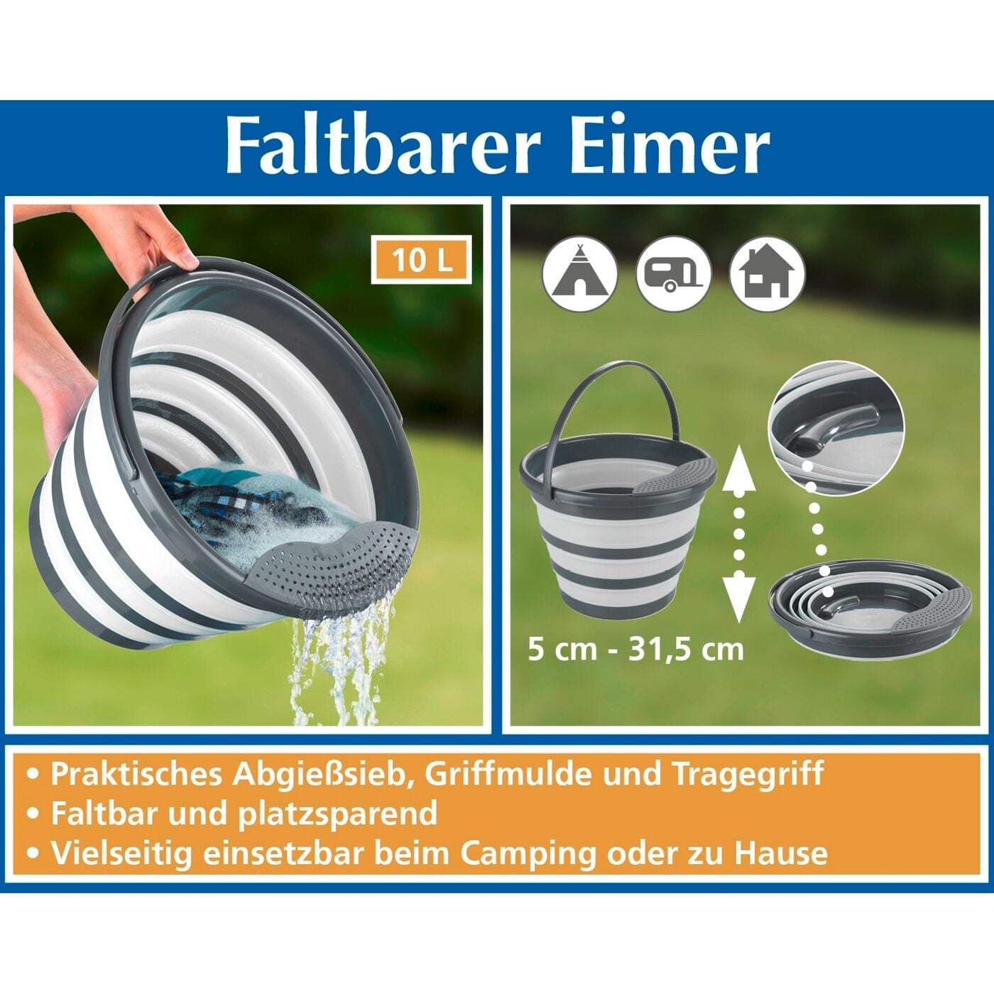 Faltbarer Eimer