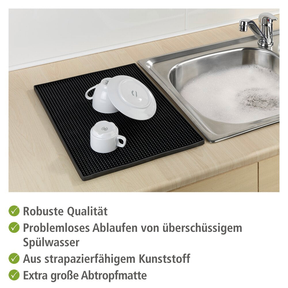 Abtropfmatte Mod. Maxi 40 x 30 cm, schwarz
