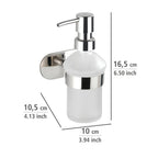 Turbo-Loc® Edelstahl Seifenspender Mod. Orea Shine Flüssigseifen-Spender, Befestigen ohne bohren, ca. 200 ml