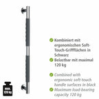 Edelstahl Wandhaltegriff Mod. Secura 65,5 cm Bad-Sicherheitsgriff, belastbar bis 120 kg