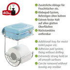 Turbo-Loc® Toilettenpapierhalter mit Ablage Befestigen ohne bohren