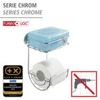Turbo-Loc® Toilettenpapierhalter mit Ablage Befestigen ohne bohren
