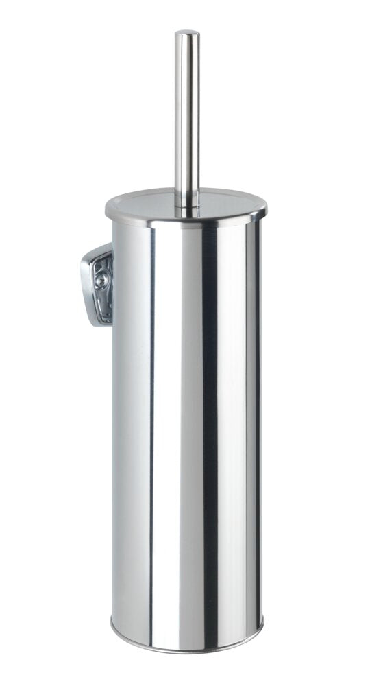 WC-Garnitur Mod. Basic, geschlossen rostfreier, glänzender Edelstahl