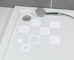 Anti-Rutsch-Sticker Eckig, 6er-Set strukturierte Oberfläche