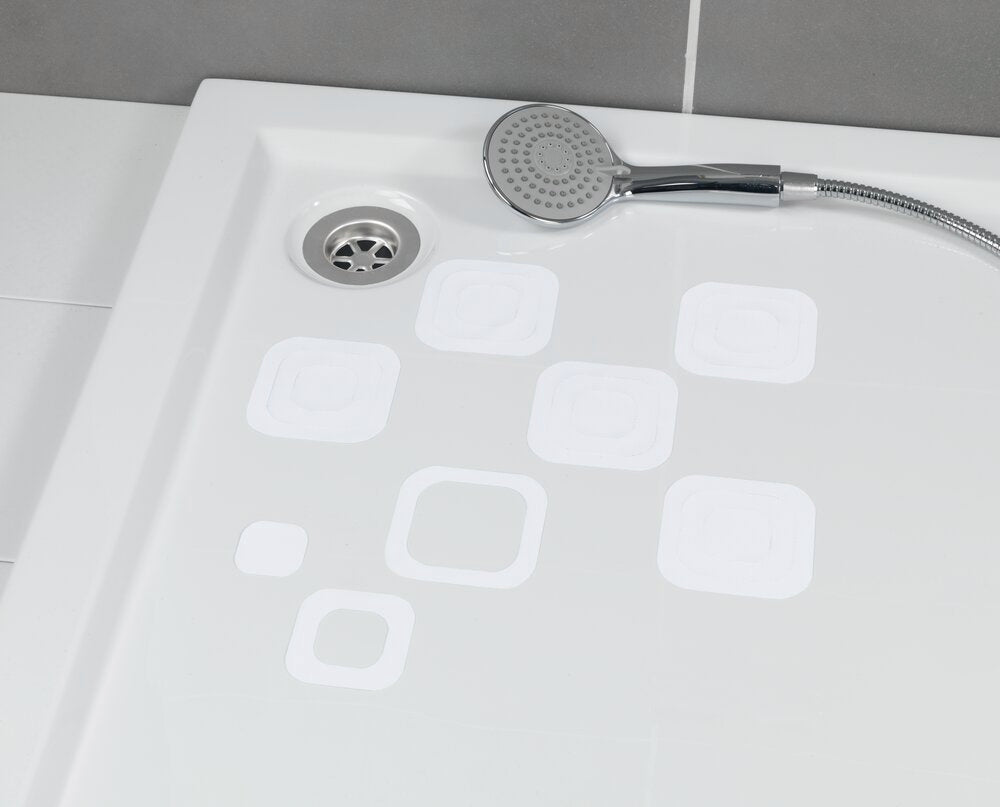 Anti-Rutsch-Sticker Eckig, 6er-Set strukturierte Oberfläche