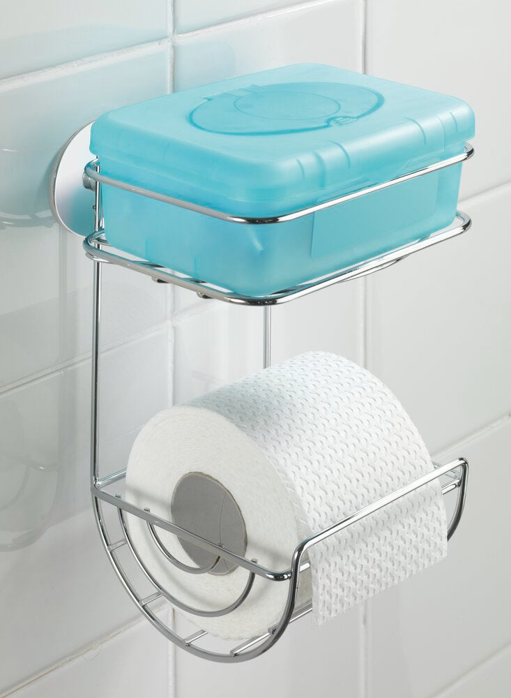Turbo-Loc® Toilettenpapierhalter mit Ablage Befestigen ohne bohren