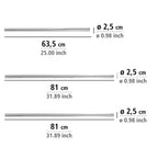 Winkelstange Universal extra stark Chrom variabel, 25 mm