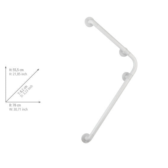 Wandhaltegriff Mod. Secura 78 x 55,5 cm Weiß