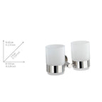 Zahnputzbecherhalter Duo Mod. Bosio rostfrei