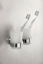Zahnputzbecherhalter Duo Mod. Bosio rostfrei