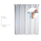 Duschvorhang Comfort Flex Weiß, 180 x 200 cm waschbar
