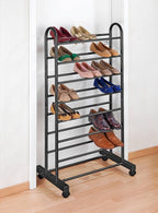 Schuhregal Schuhregal schwarz B/H/T: ca. 67x125,5x43 cm