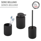 Seifenspender Mod. Belluno Schwarz Keramik Pumpspender