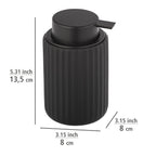 Seifenspender Mod. Belluno Schwarz Keramik Pumpspender