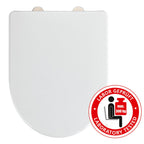 WC-Sitz Exclusive Nr. 9 aus antibakteriellem Duroplast, mit Absenkautomatik