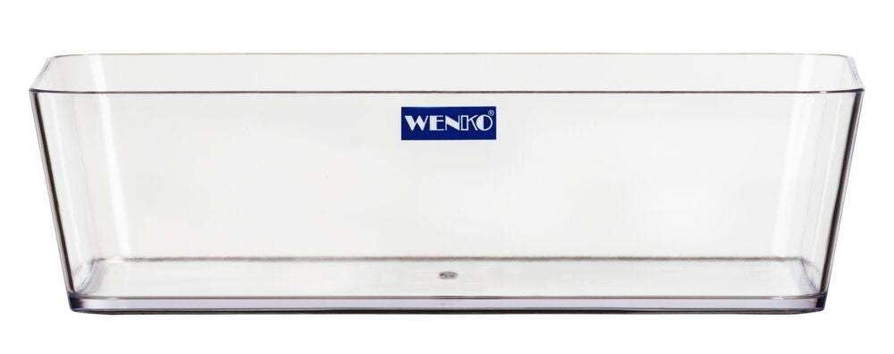 WENKO Ablage Mod. Candy Transparent breit 22 x 6 x 14 cm