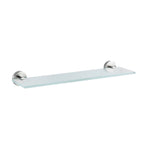 Glas Wandablage Mod. Bosio matt Edelstahl rostfrei