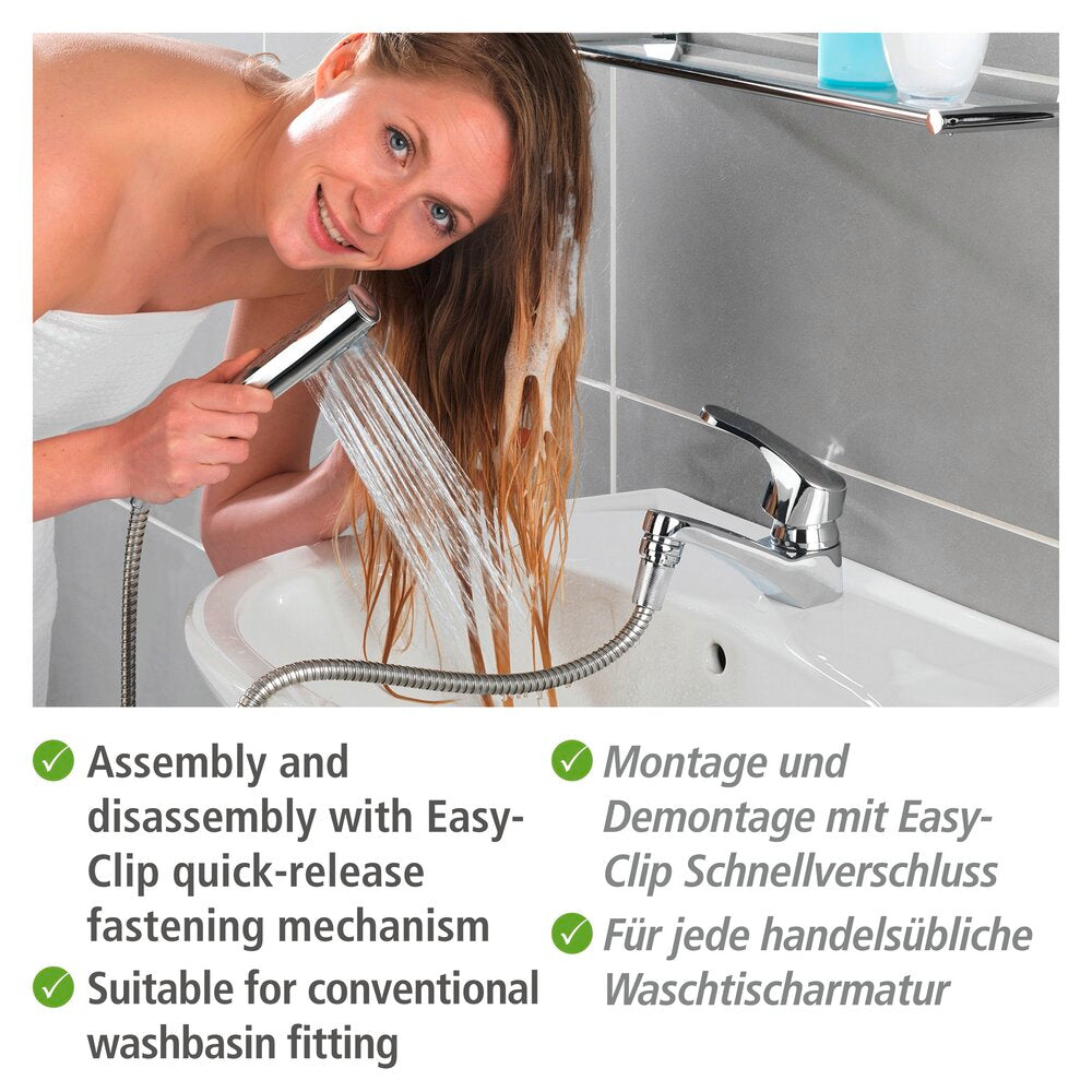 Waschbeckenbrause mit Duo Haken mit Easy-Clip Schiebefunktion