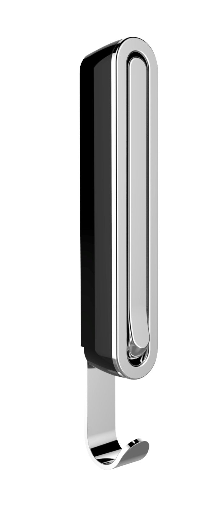 Wenko Klapphaken Premium Mod. Sigma Nachtschwarz, klappbarer Wandhaken